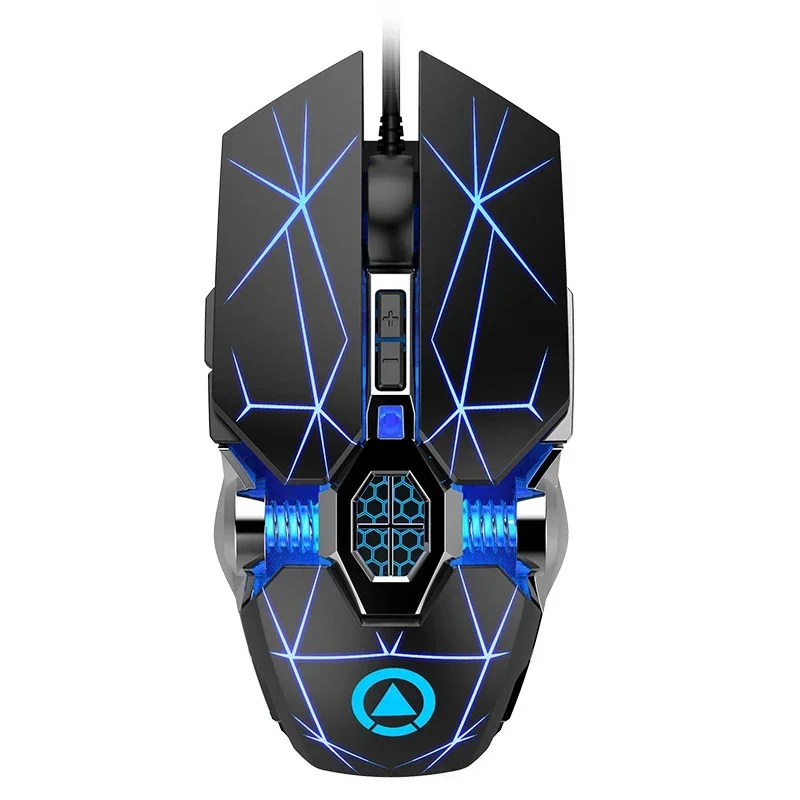 Wired Sound Mechanical Mouse RGB 3200dpi Human Sports Learning Esports Silent Game Mouse Computer Game Player Accessories