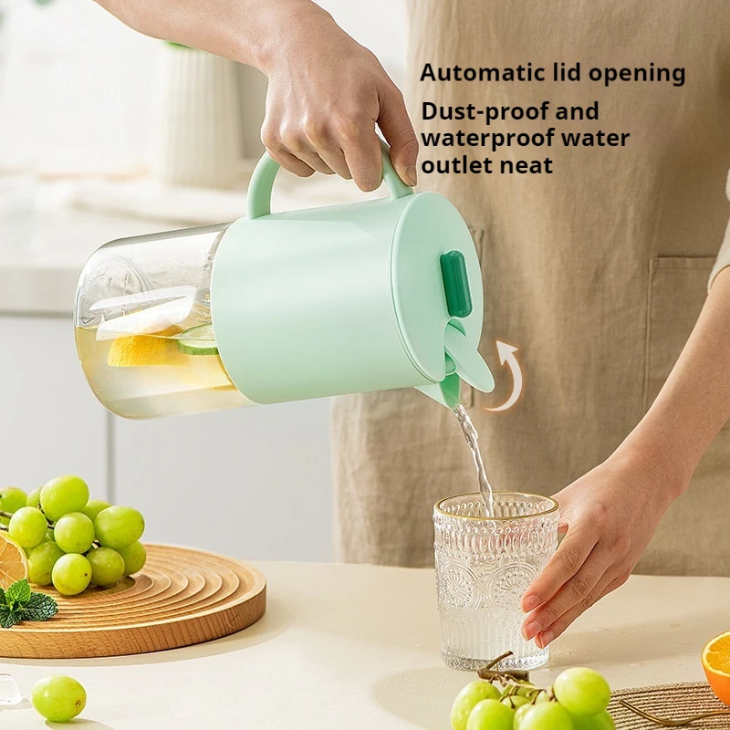 High Temperature Resistant Glass Cold Water Kettle, Nordic Style, Home Tea Making and Cooling Water Kettle, Cold Brewing Pot