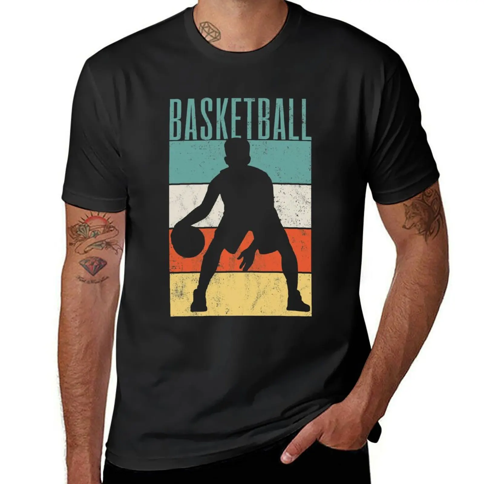 

Basketball Player Sports Retro T-shirt Short sleeve tee quick drying anime clothes quick-drying fruit of the loom mens t shirts