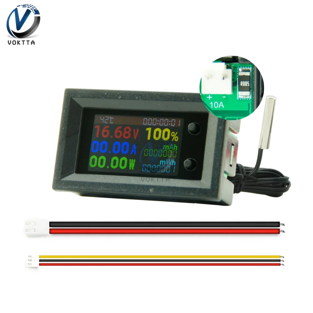 10A/50A/100A Multifunction Voltmeter Ammeter Digital Power Energy Meter Wattmeter DC Voltage Current Tester Electric Meter