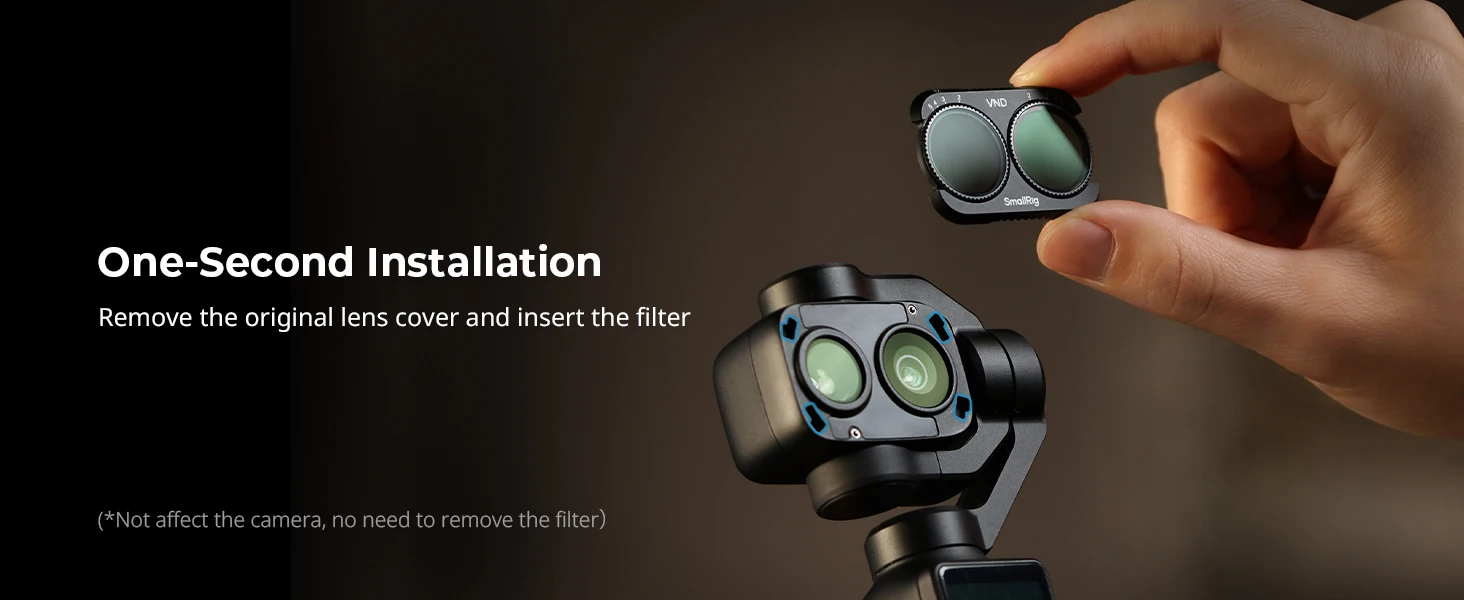 SmallRig Filterkit für DJI Osmo Pocket 4P Glas mit VND1-5 / CPL Filter hilft, Licht gleichmäßig zu reduzieren und Farbverschiebungen zu minimieren -6648 – Detail 5