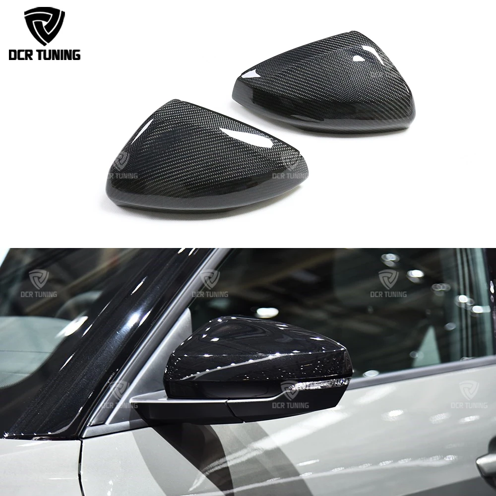 Real Carbon Fiber Rear Side Mirror Cover Replacement For Audi A1 GBA GBH Allstreet Mirror Caps 2019 2020 2021+