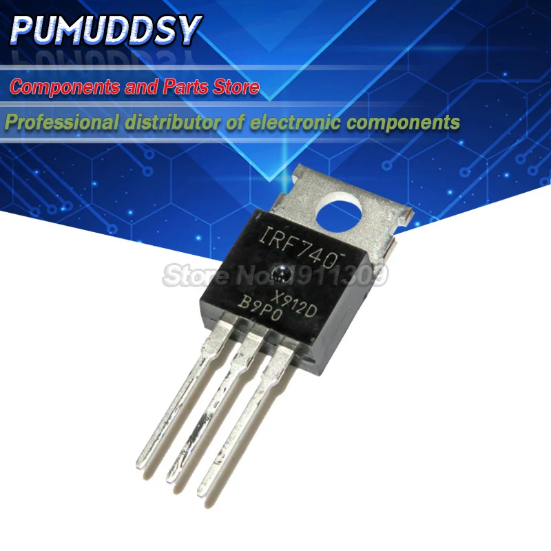 10PCS IRF740 IRF740PBF MOSFET N-Chan 400V 10 Amp TO-220 IC