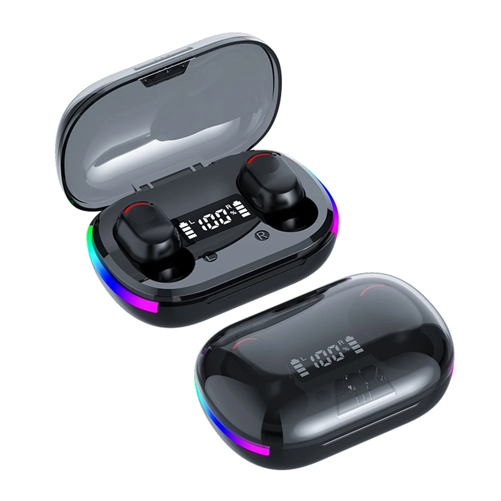 K10 In Ear Headset LED Digital Display Gaming Sport Headphone Noise Reduction Touch Control Bluetooth-Compatible 5.3 Earphones