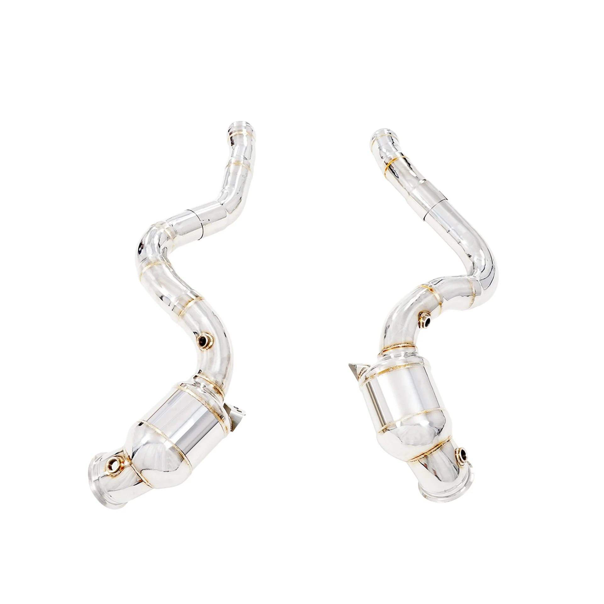 

YT Exhaust Downpipe Stainless Steel Downpipe with Catalyst Exhaust Pipe for Mercedes-Benz C63AMG W205 4.0T