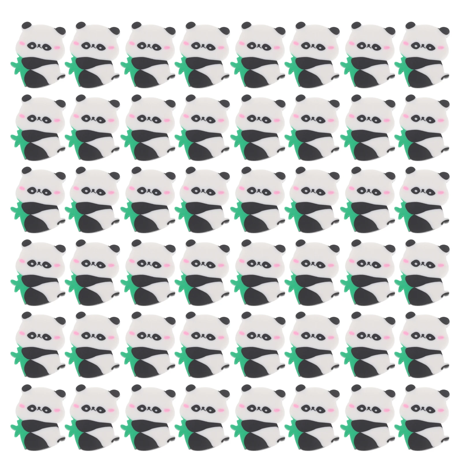 

50 Pcs Giant Panda Eraser Cute Erasers for School Good Looking Tpr Cartoon Bulk