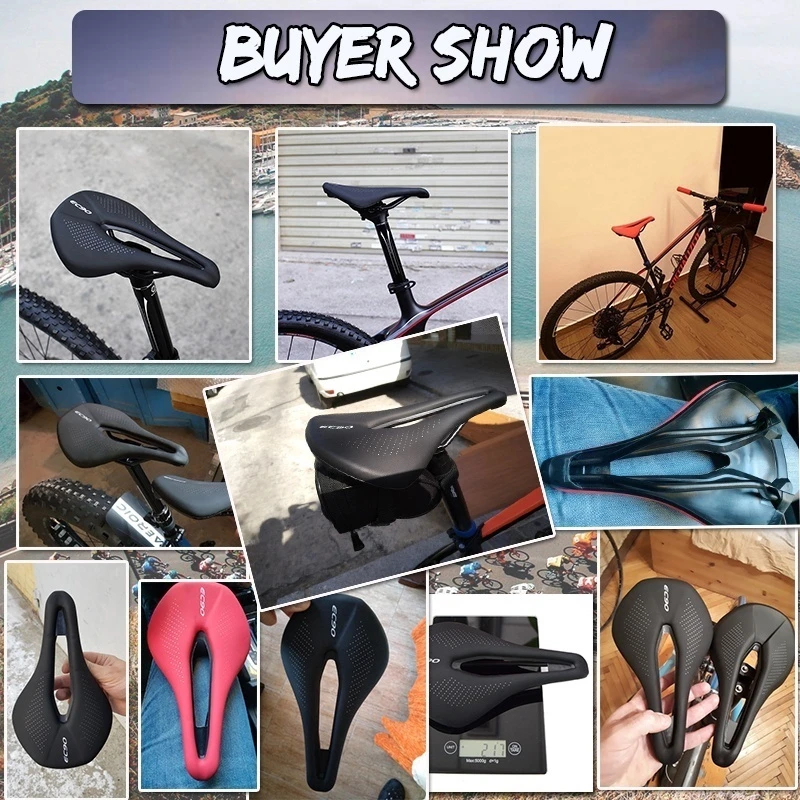 EC90 Hollow Bike Saddle, EVA Hollow Saddle, Comfortable Road Bicycle Saddle, Ergonomic Design, MTB Saddle, Steel Bow, Bike Seat