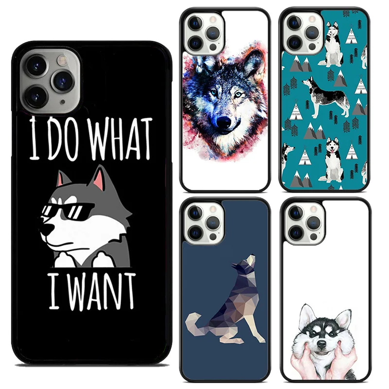 Fundas de teléfono móvil Husky Siberiano Dog para iPhone, 15, 14, 12, 13, mini, 6, 7, 8 PLUS, X, XS, XR, 11 PRO, MAX, SE, 2020