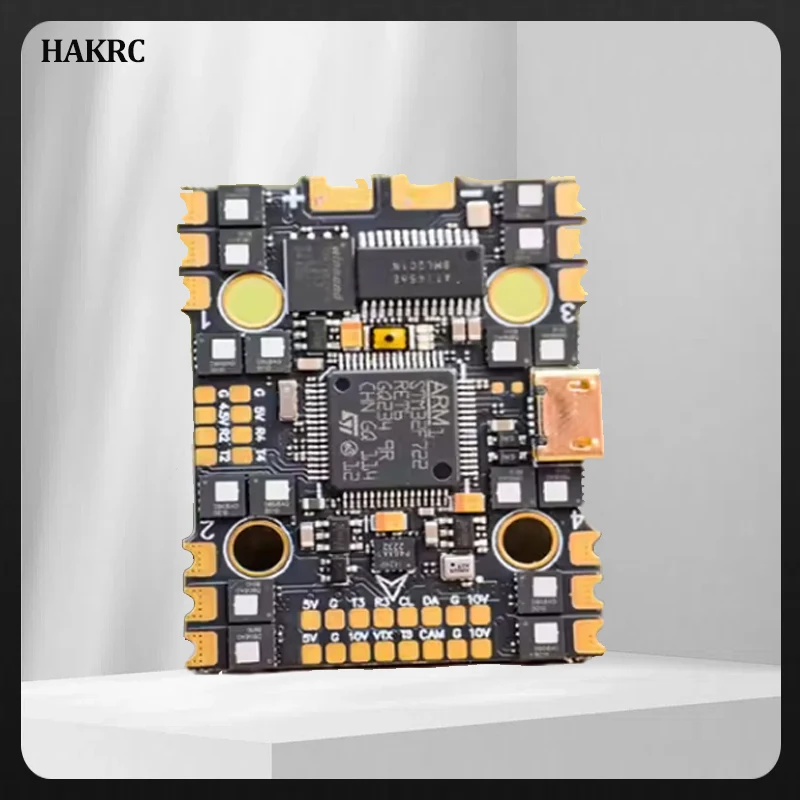 

HAKRC F7220D F722 AIO F7 Flight Controller 32Bit 40A/50A 4in1 ESC 2-6S with Double BEC OSD for RC FPV Toothpick Cinewhoop Drone
