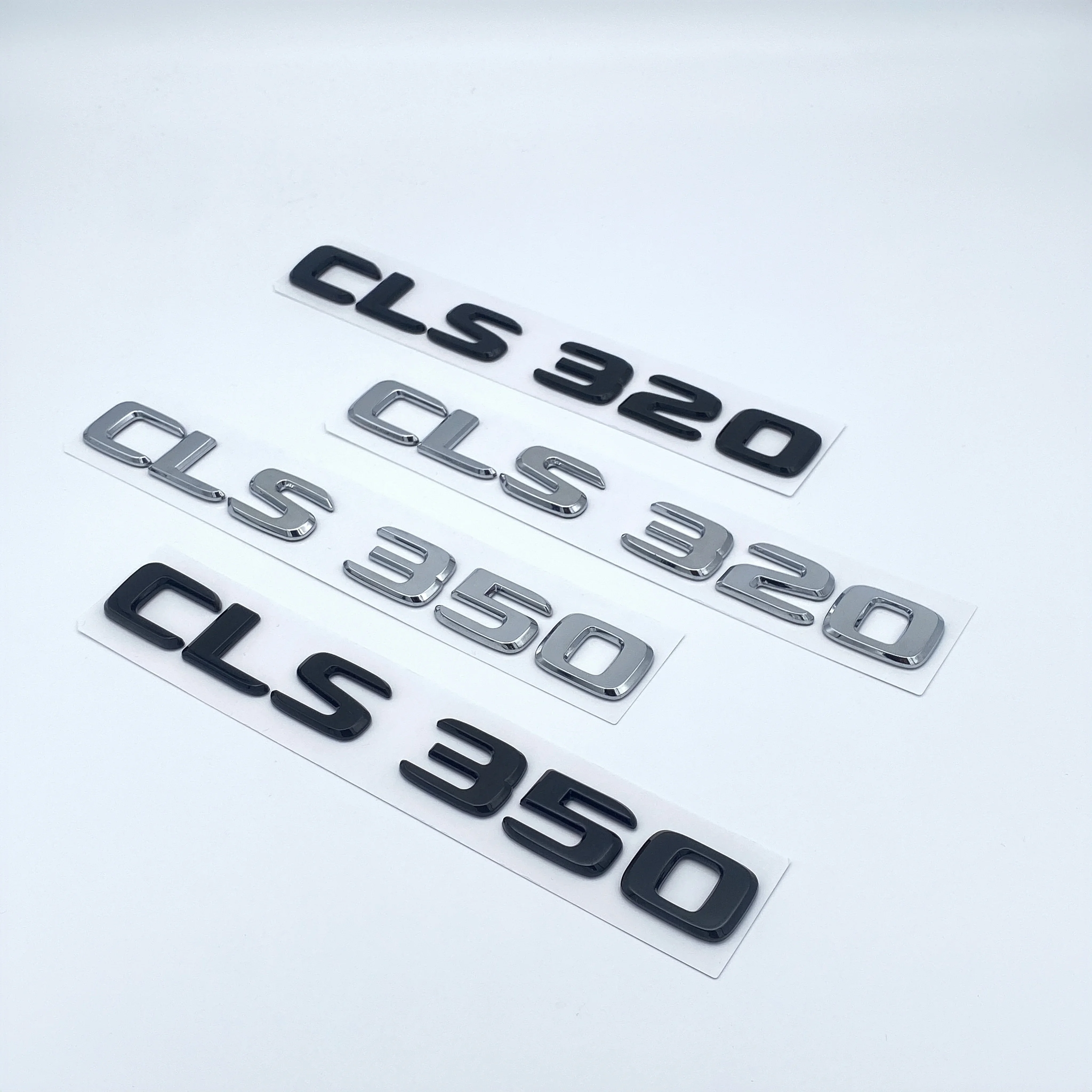 3D Chrome Letters CLS260 CLS300 CLS320 CLS400 CLS450 4Matic ABS Emblem for Mercedes Benz C257 Car Trunk Nameplate Logo Sticker