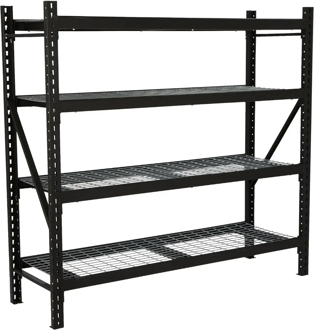 

Ironton 4-Tier Industrial Shelving Rack - 77in.W X 24in.D X 72in.H, Model# 2611T002 Garage Organizer Tool Organizer