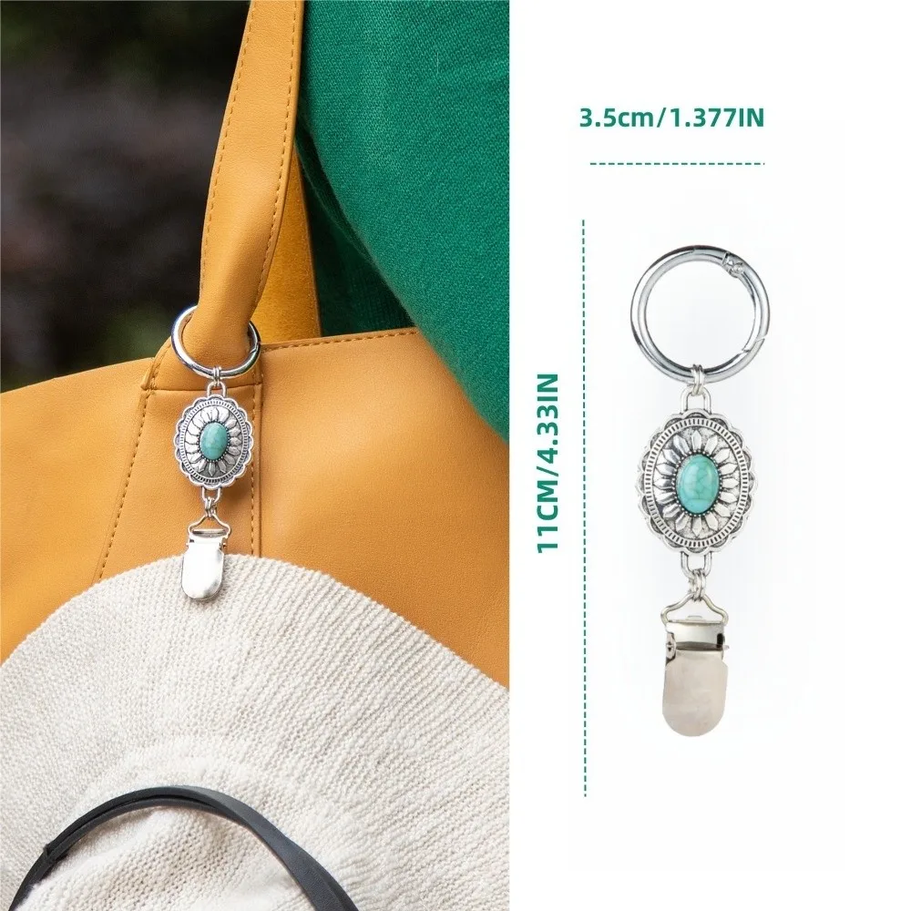1/4pcs Convenient Boho Hat Clip for Bag Lightweight Hands Free Travel Hat Clip Holder Bag Accessories Metal Cap Keeper Luggage