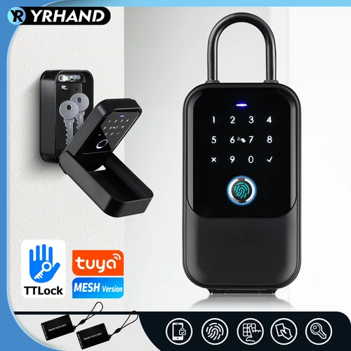 Caja de bloqueo TTlock Smartkey, caja fuerte con llave electrónica inalámbrica con código Digital, Smartlock Bluetooth controlado por aplicación para candado con llave de inicio