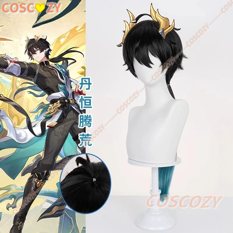 Honkai Star Rail Dan Heng Permansor Terrae คอสเพลย์วิกผมสีดํายาวผม Amphoreus ปาร์ตี้ฮาโลวีนสําหรับผู้หญิงผู้ชาย Props