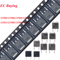 10pcs 7805 7806 7809 7812 7815 7905 7908 7815 CJ7805 CJ7806 CJ7809 CJ7812 CJ7815 CJ7905 LM7805 LM7812 TO-252 Voltage Regulator