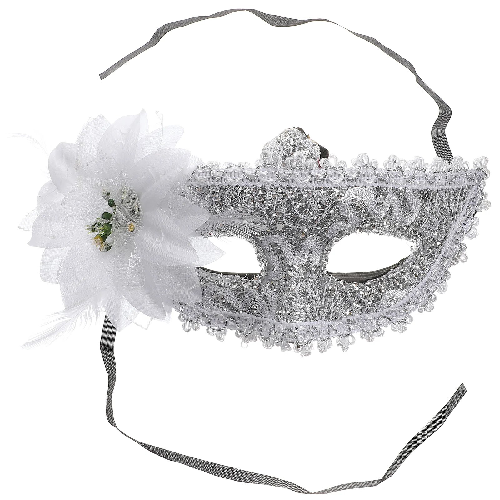 

Lace Mask for Masquerade Ball Halloween Costumes Venetian Purple Charm Miss Party