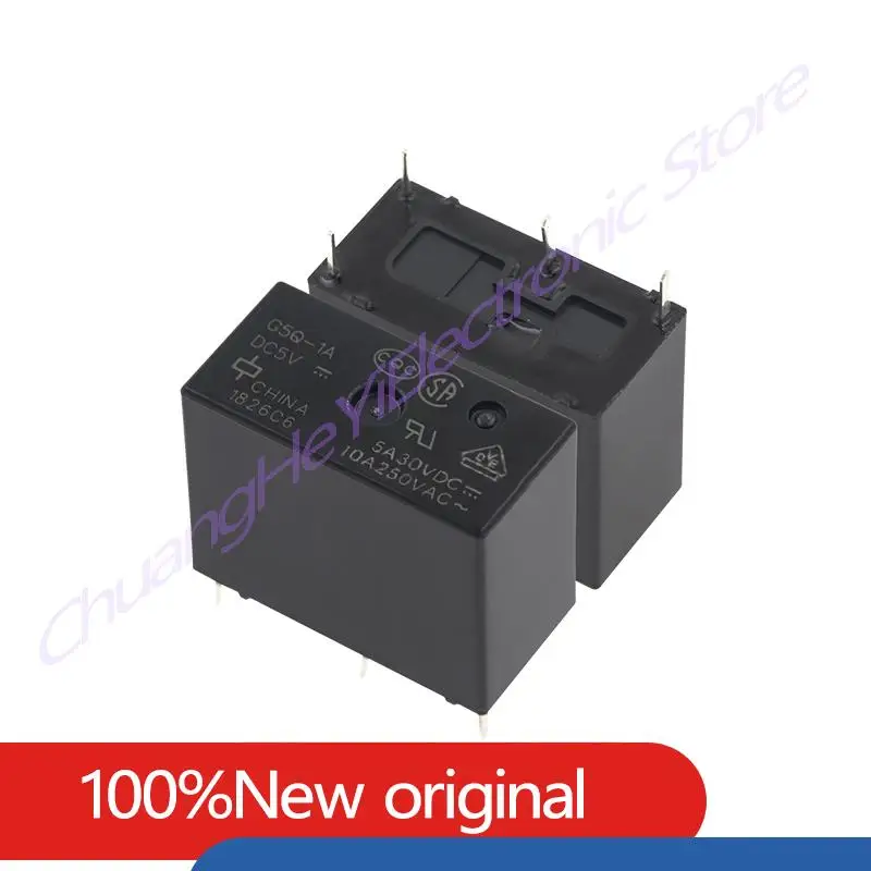 10PCS/LOT Relay G5Q-1 G5Q-1-EU G5Q-1A G5Q-1A4 G5Q-1A4-EU G5Q-14-EU-7 G5Q-14 G5Q-14-EU DC5V/12V/24V 5A30VDC 10A250VAC 4PIN/5PIN