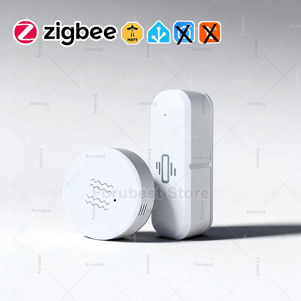 ZigBee Smart Vibration Sensor RealTime Motion Shock Alarm Home Security Protection Vibration Monitor Sensor Only For Zigbee2MQTT