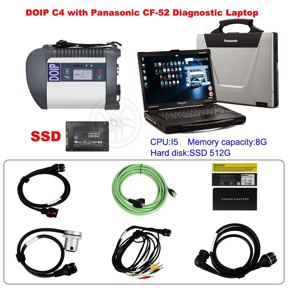 Best quality DOiP MB STAR C4 plus car Diagnosis tool DAS programmer 03.2023 internal WiFi C4 SD MB car truck tester 2023 DOiP