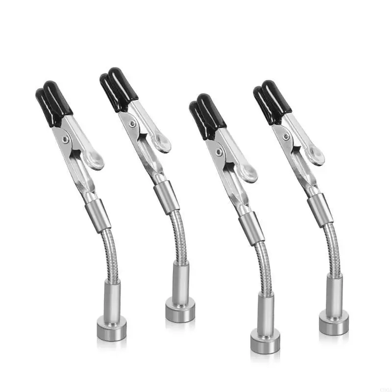 

C90A 2/4Pcs Flexible Gooseneck Metal with Alligators Clips for Helping Hands