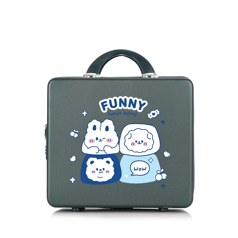 New 14-inch suitcase cosmetic bag small portable boarding box 16-inch large-capacity suitcase storage password box