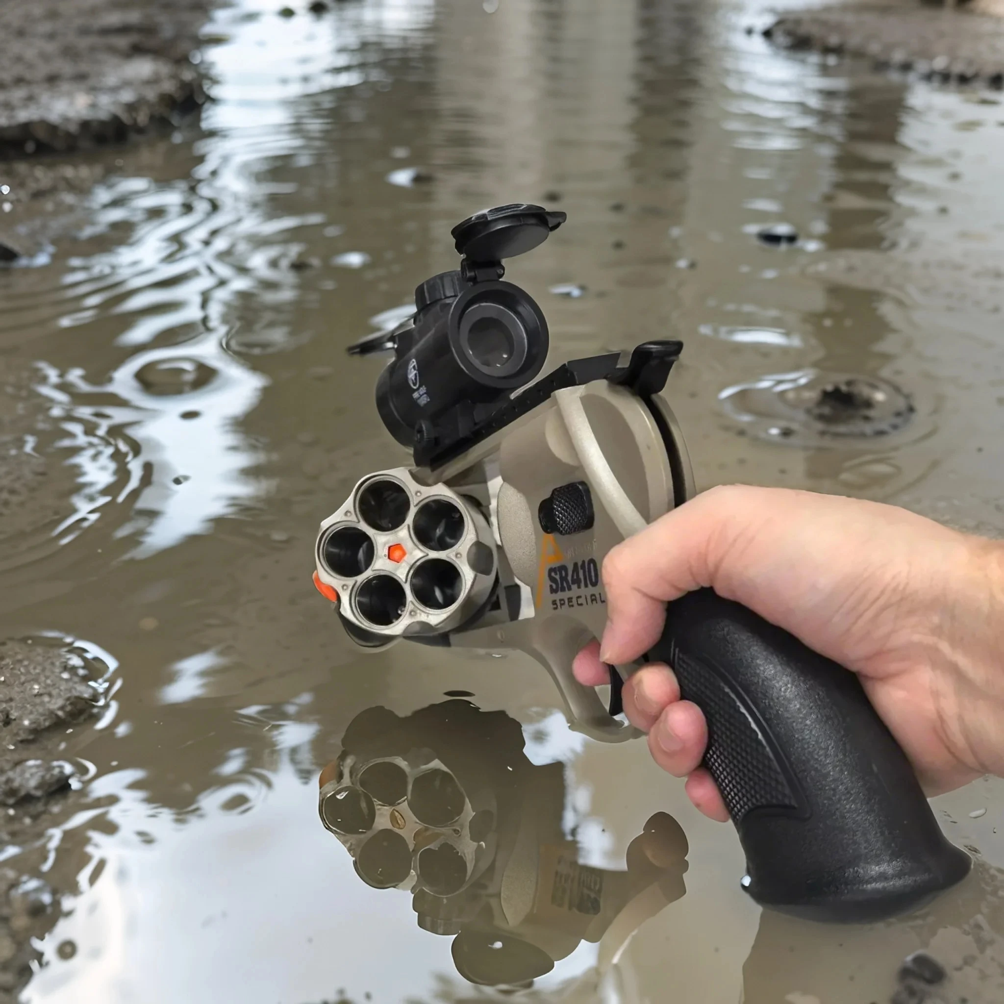 Pistole giocattolo per revolver a proiettile morbido Revolver per intrattenimento sicuro per giochi all'aperto infiniti Regali per fucili per bambini più grandi