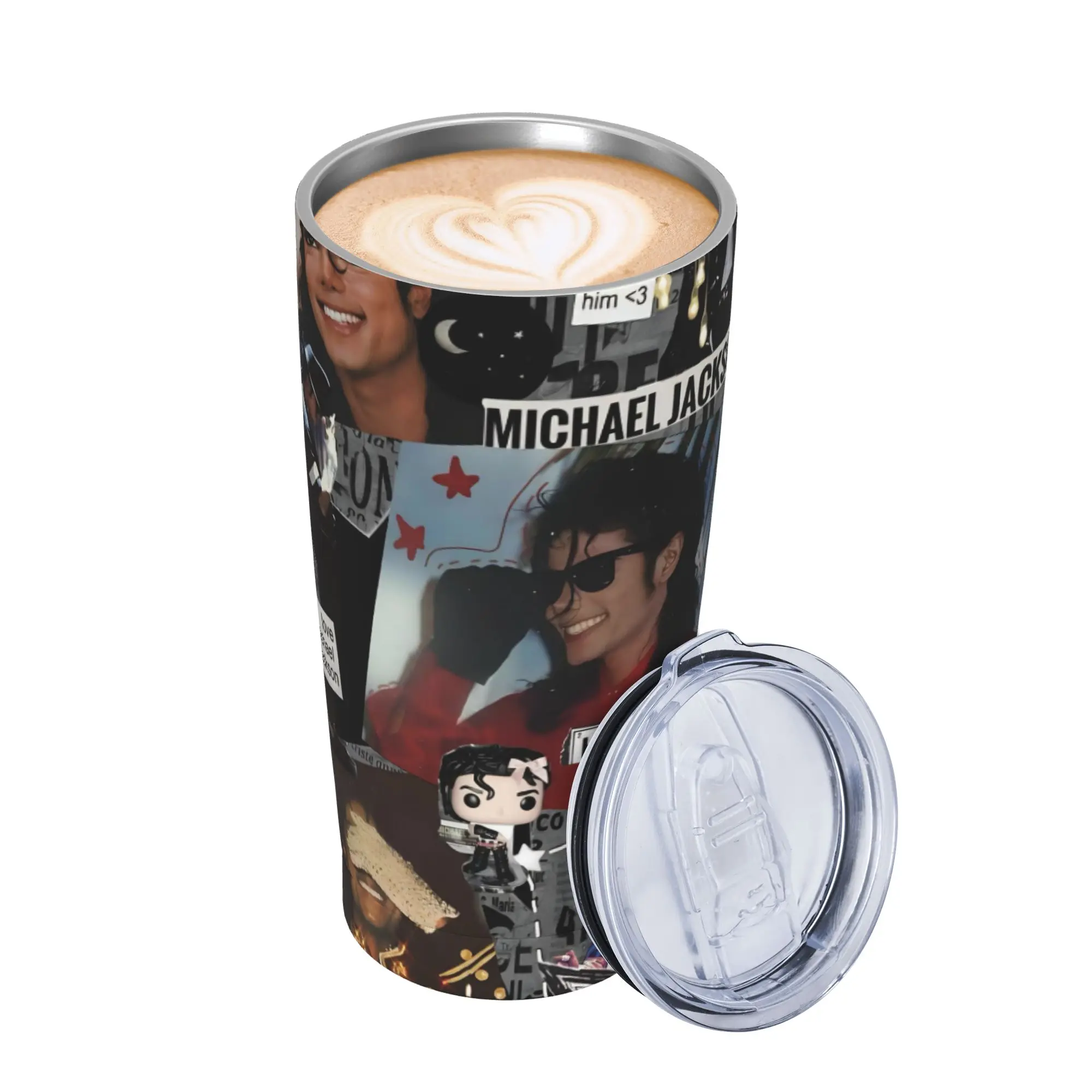 Singer Michael Jacksons MJ Tour 2026 Tumbler Vacuum Insulated  Coffee Cups with Lid Straw Office Home Mugs Spill Proof 20oz