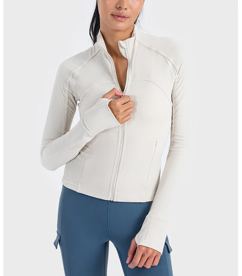 Women's Jacket Yoga Gym Stripe Jacket Outdoor Jogging Sportswear Training And Exercise Sport Winter Golf Wear Women's Clothing