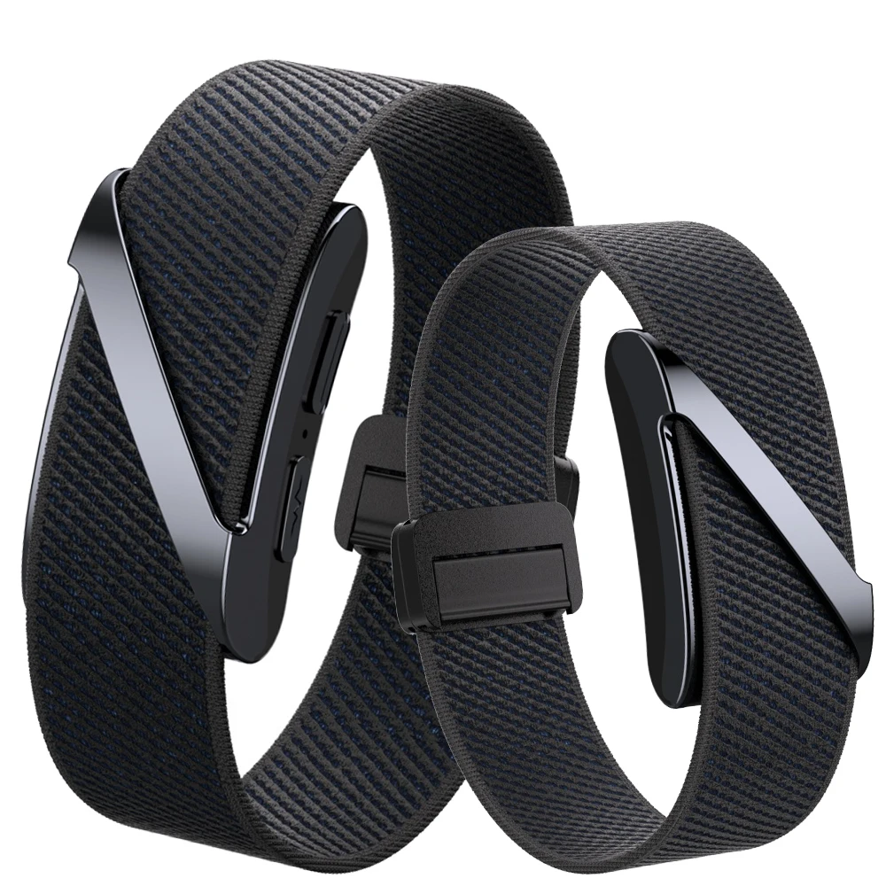 2026-vanta-screen-free-smart-bracelet-nylon-strap-body-temperature-hr-sos-1atm-waterproof-ecg-screenless-health-smart-wrirtbands