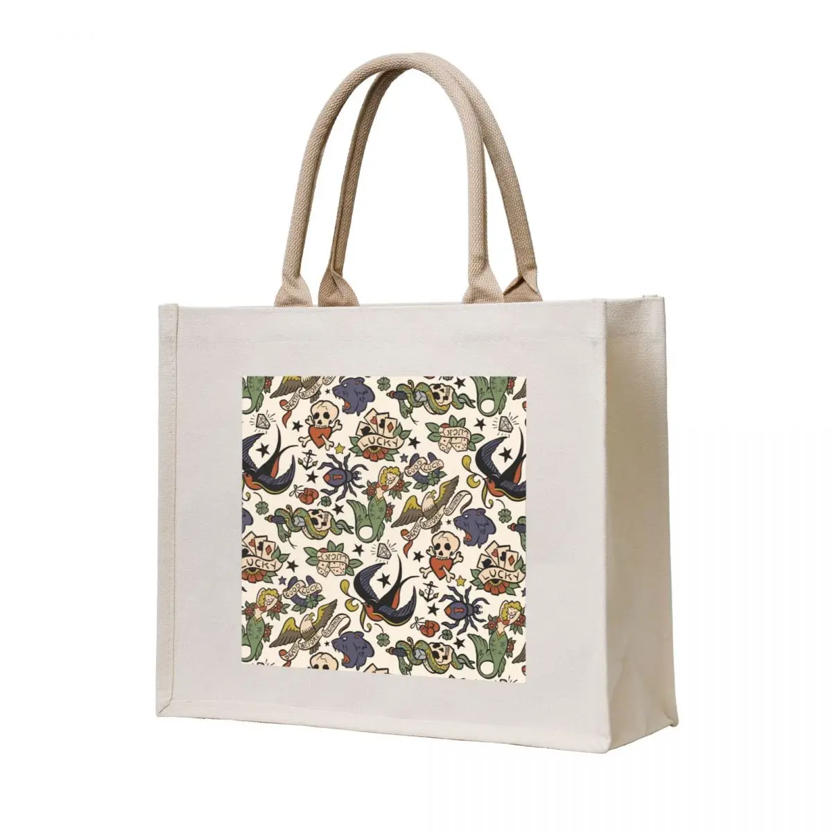 

Flash Tattoos Tote Bag Big bag women Reusable bags tote bag women