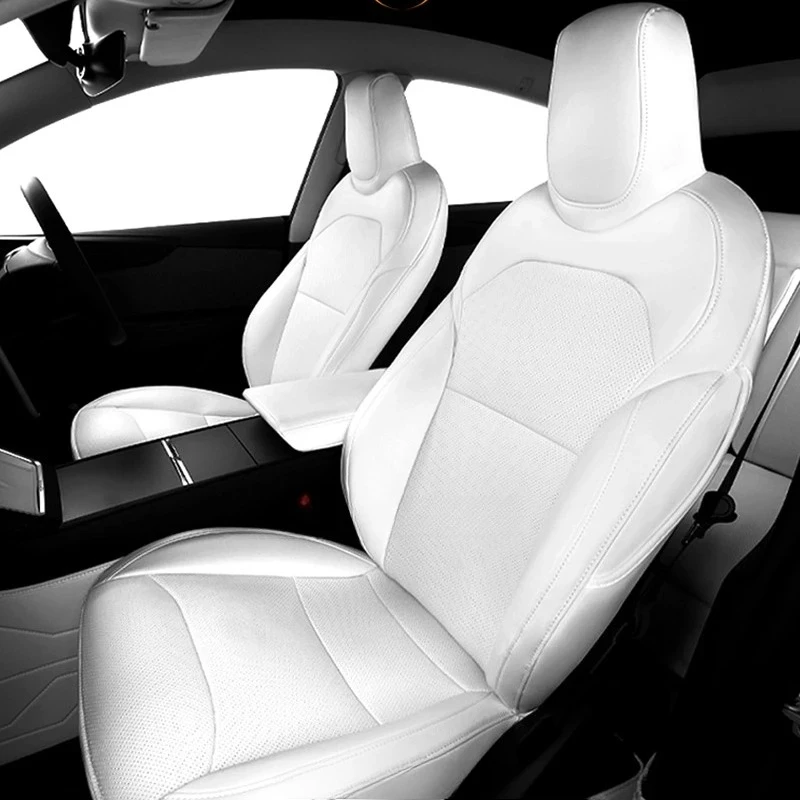 For  New Model Y Juniper 2025 2026 Custom Fit Top Leather Car Seat Covers Car Front and Rear Cushion Covers Accessory