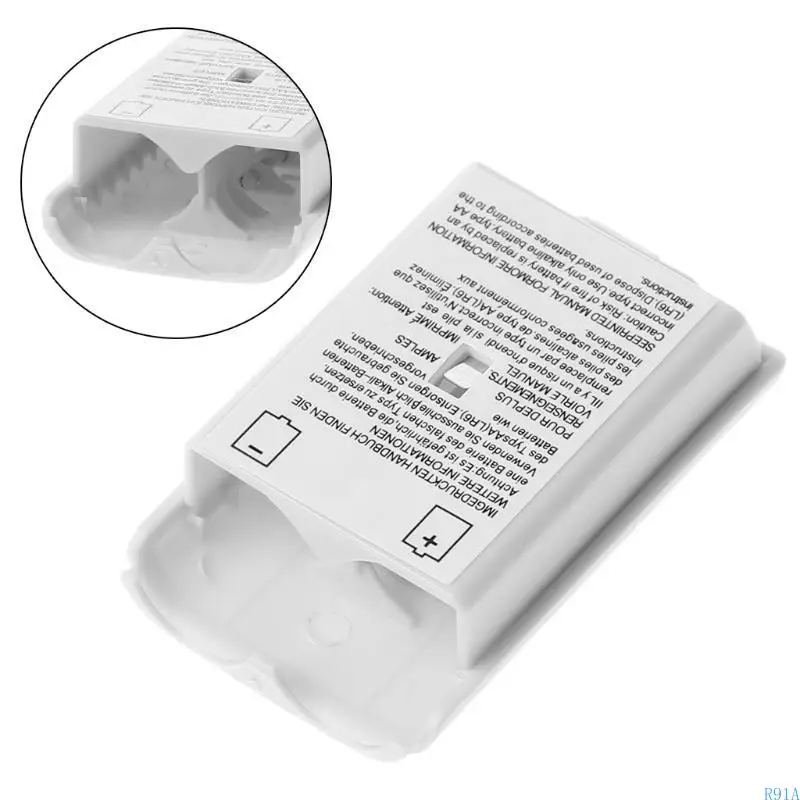 360 게임 패드 교체 용 배터리 보호 커버 용 R91A 배터리 백 커버 360 무선 컨트롤러