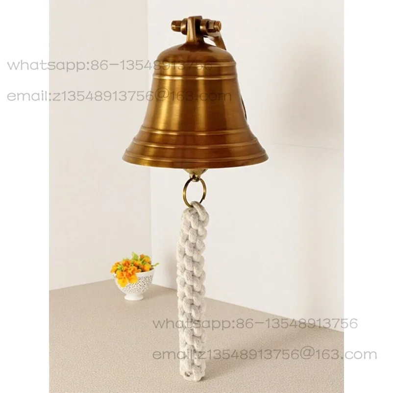 Brass made bell retro doorbell wall hanging bell bar door wall decoration wind chime ornament