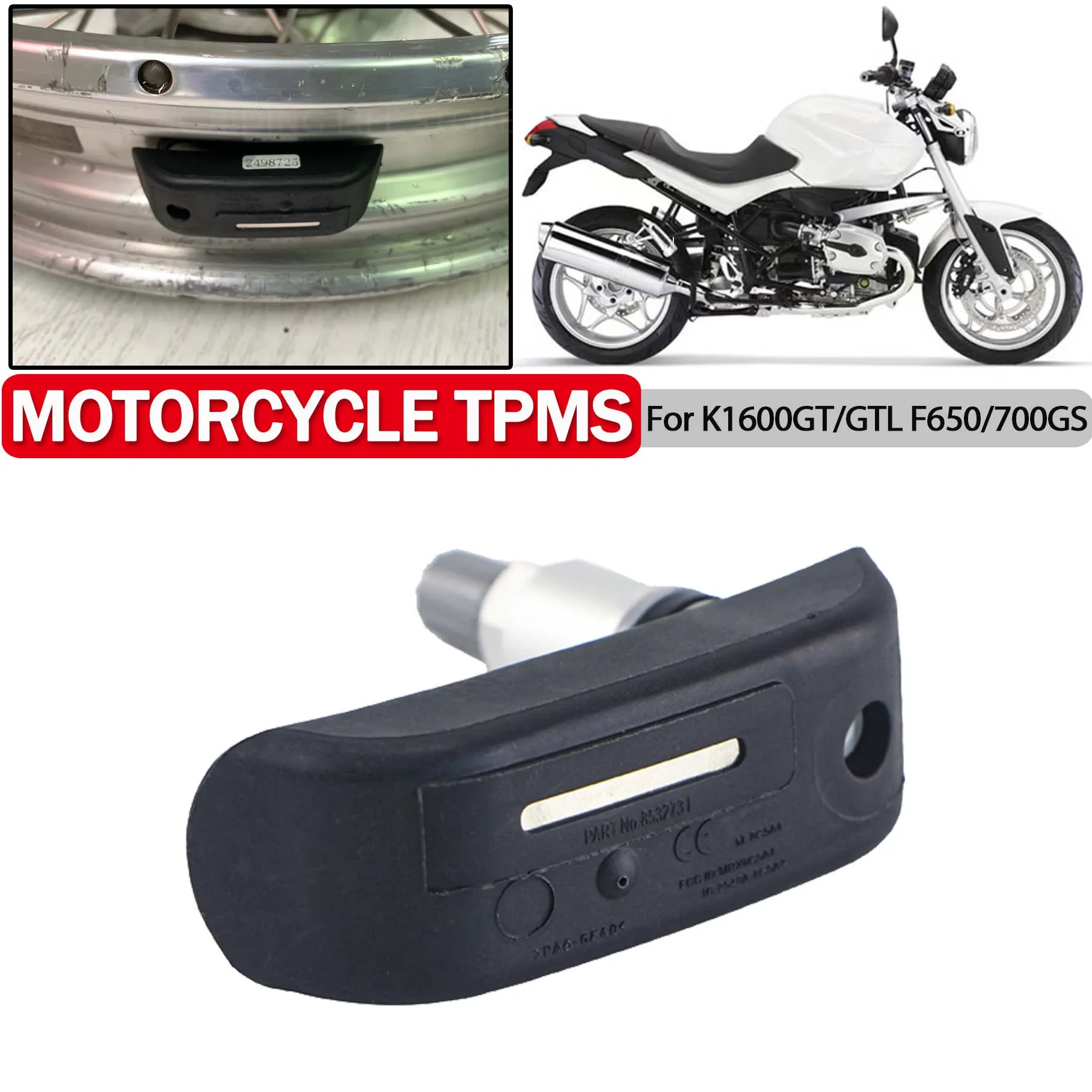 

Motorcycle Tire Pressure Monitoring Sensor For BMW K1200 R1200 GS RT R S ST R900RT K1600 GT GTL TMPS 8532731 36318532731 7694420