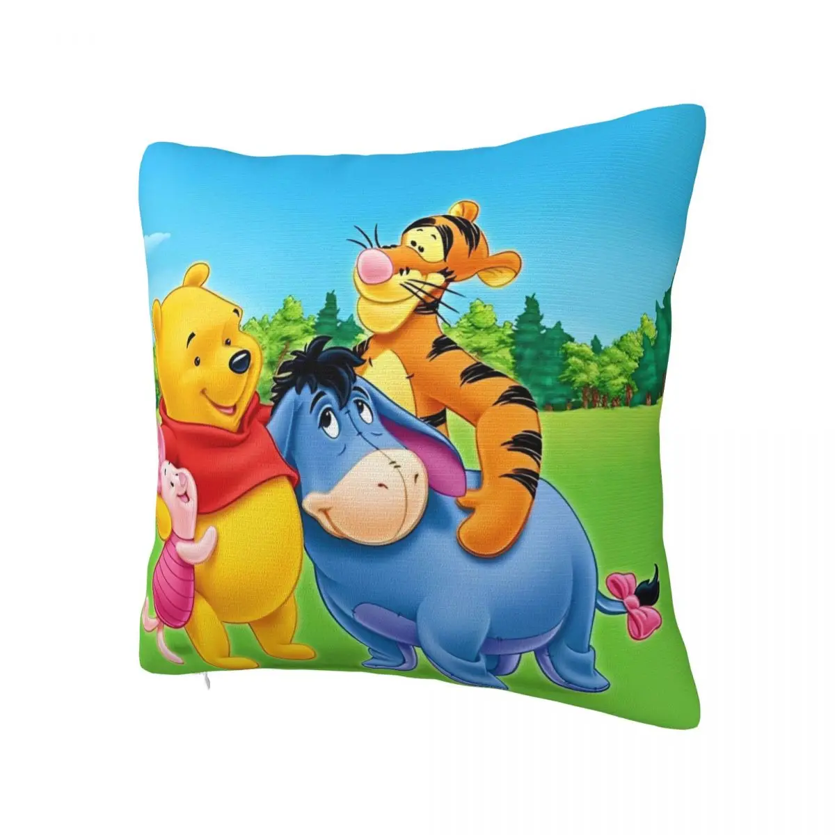 Winnie The Pooh Pillow Cover Novelty Pillow Case For Sofa Car Home Decor Cushion Cover Square Pillowcases Birthday Present