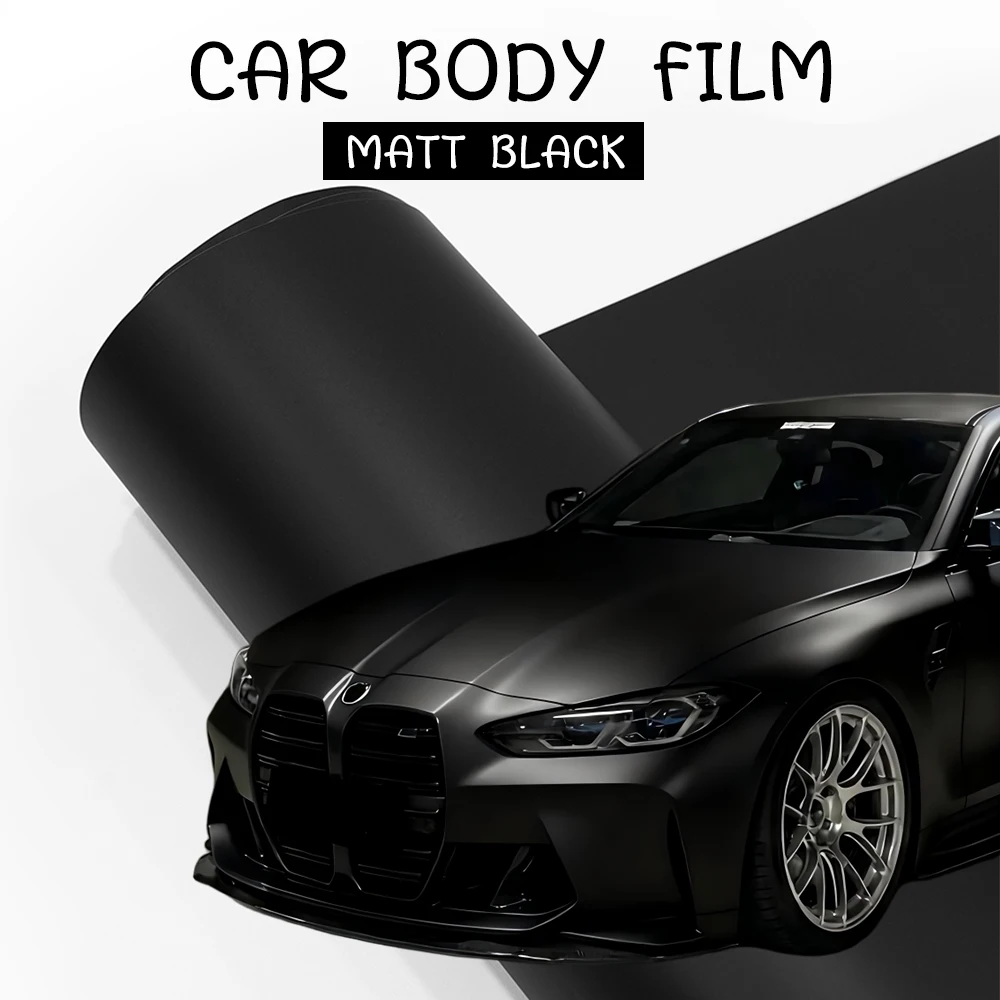 

PET Car Matte Black Vinyl Wrap Film for BMW 3 G20 5 Series X3 G01 X5 E70 i4 iX PHEV Scratch Resistant Color Change Protect Cover