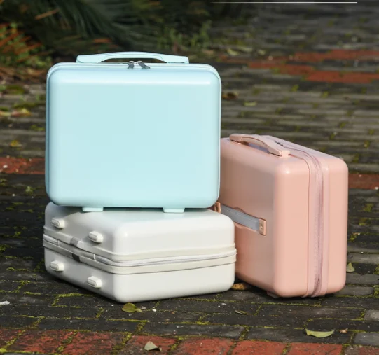 

Mini suitcase new women's makeup case lightweight travel carry-on case small carrying case luggage storage bag