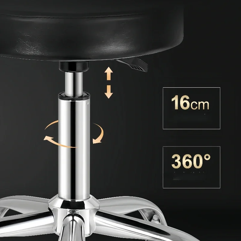 

Barber Chair Pet Grooming Table Stool With Wheels Beauty Salon White Hair Cutting Miroir Salon De Coiffure Commercial Furniture