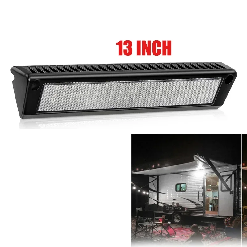 

13"/33Cm 12V Rv Porch Light Exterior Led Flood Lighting Fixture White Light Exterior for Caravan Camper Marine Boat Trailers