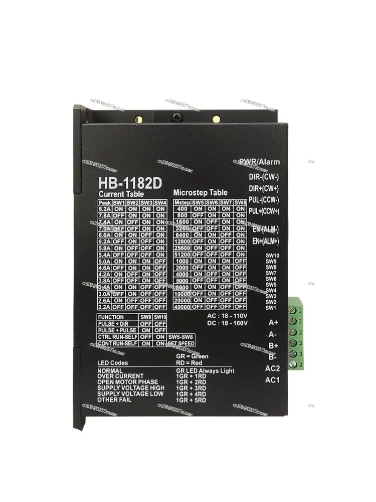 

Stepper Driver HB-1182D Adapted to 860 Series Motors Can Replace Leisai DMA860H/MA860H