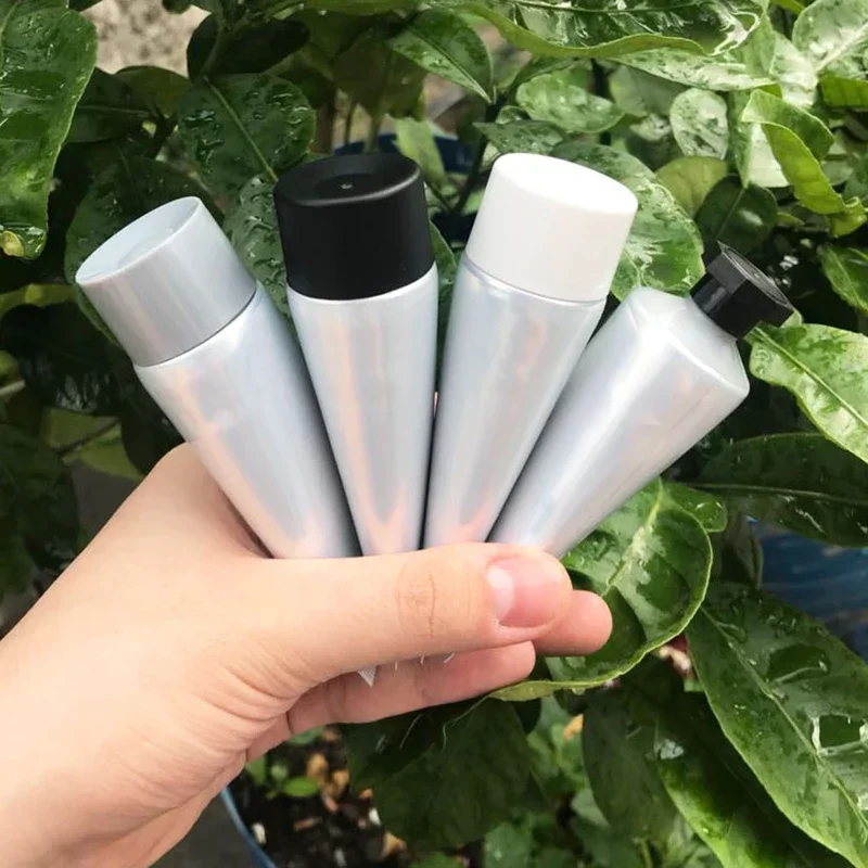 

50g 50ml Silver Aluminum Plastic Soft Tube Skincare Lotion Cream Refillable Squeeze Bottle Empty Cosmetic Container