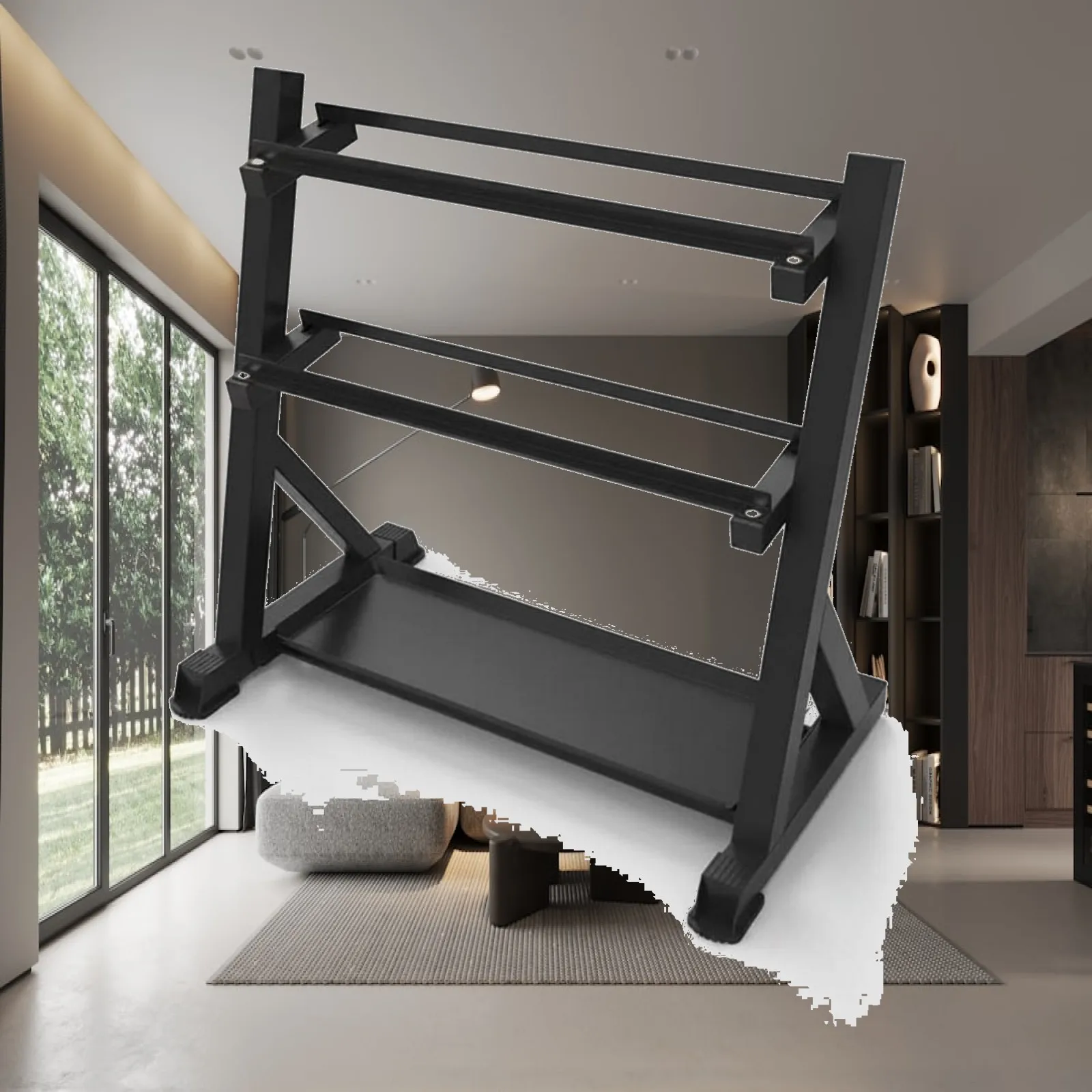 3 Tier Dumbbell Rack Saving Hex Dumbbell Rack Heavy Duty for Home Gym Users,