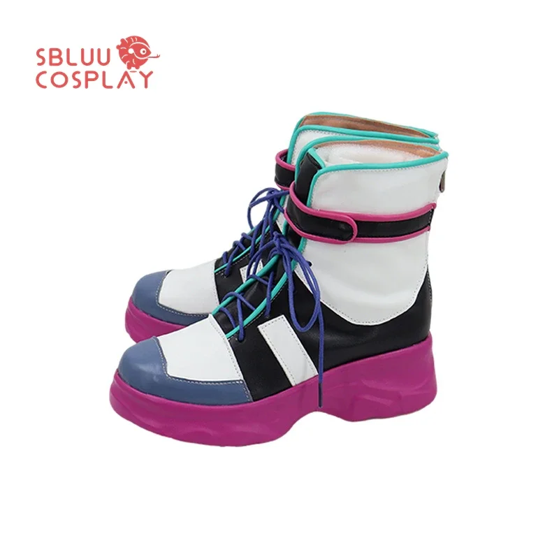 SBluuCosplay Gioco Wraith Scarpe Cosplay Stivali su misura