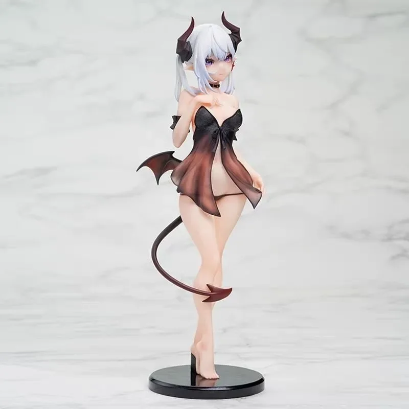 28CM The Embodiment of Scarlet Devil Anime Figure Little Devil Action Figure Beautiful Girl Statue Collection Ornaments Gift Toy