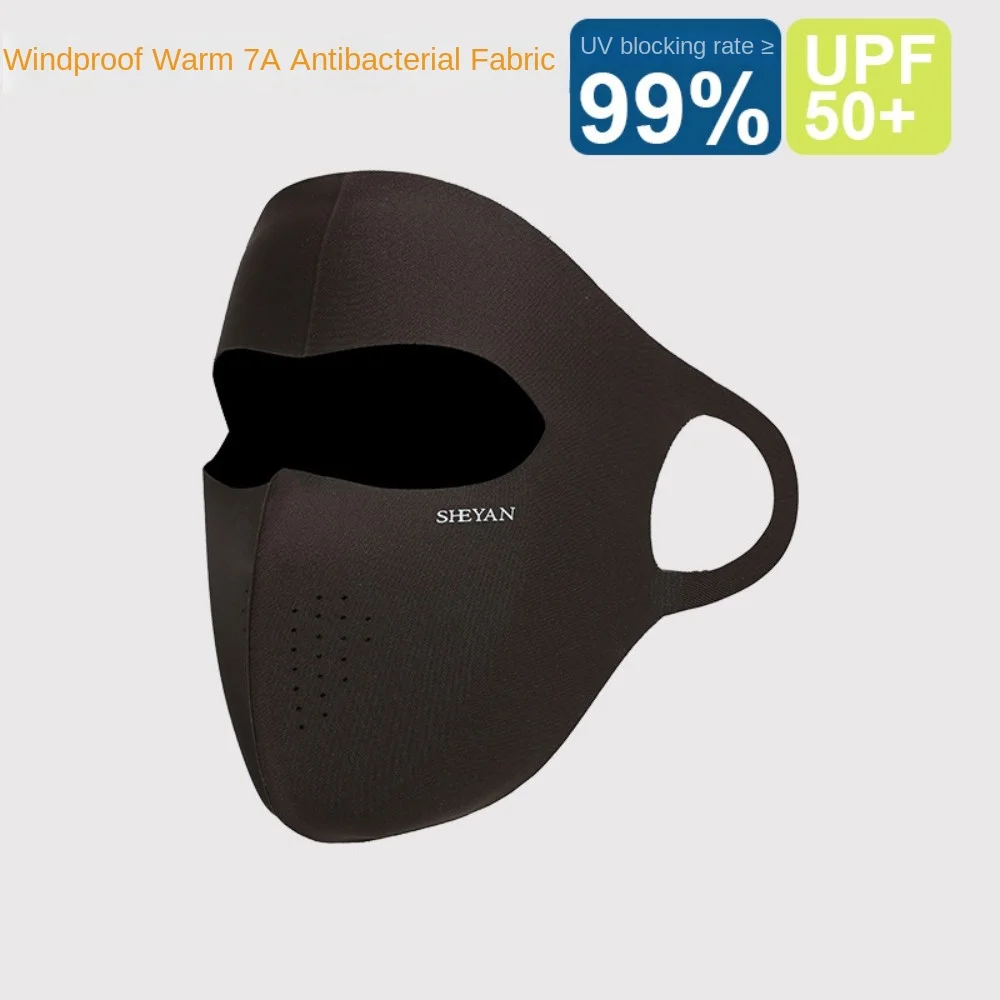 Новая дышащая теплая маска без следов Пылезащитная маска для езды на лицо УФ Ветрозащитная маска осень-зима