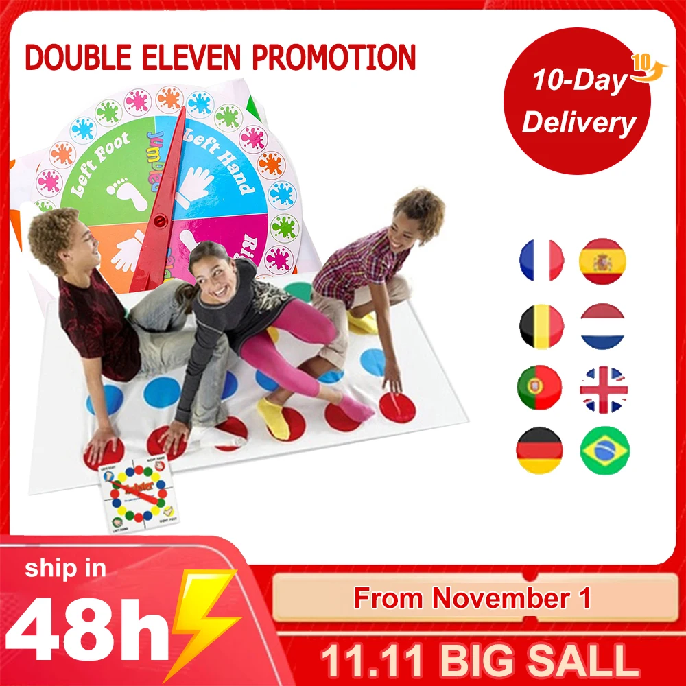 Twister Games Outdoor Funny Game Board Games for Family Friend Party Fun Game For Kids Fun Board Games Outdoor Games