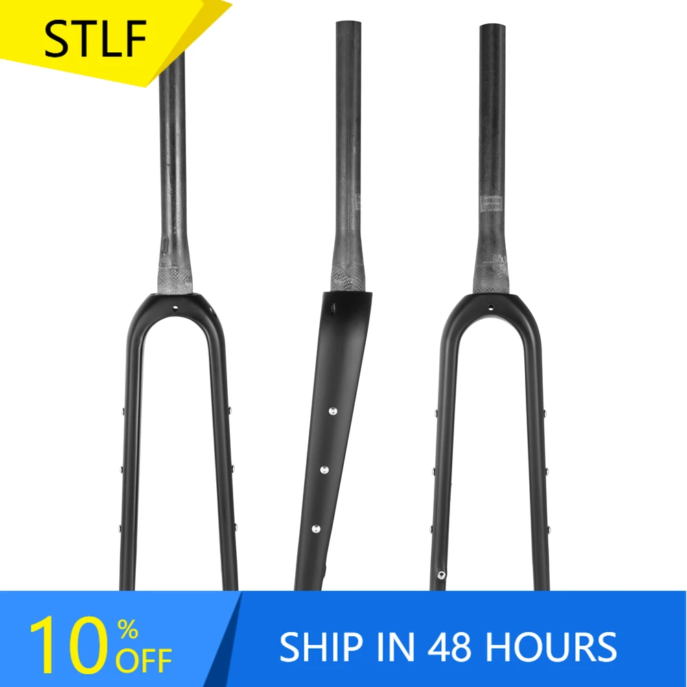 

STLF 700x45C Disc Tapered Cyclocross Bicycle Fork T1000 Carbon Gravel Bike Fork