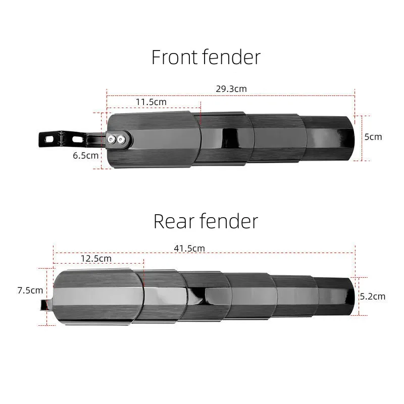 Bicycle Universal Portable Fender Fender Folding Bicycle Tile Mountain Bike Telescopic Rain Shield