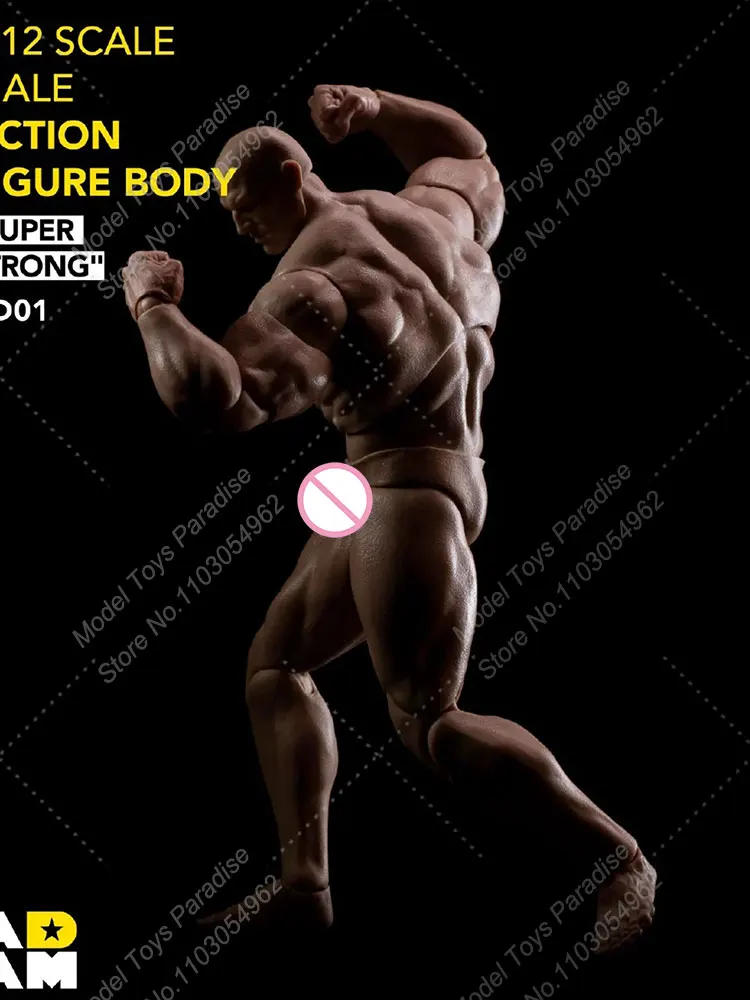 MUFF TOYS AD01 1/12 Men Soldier Super Movable Muscle Body Strong Movable Joints Body Fit 6inch Action Figure