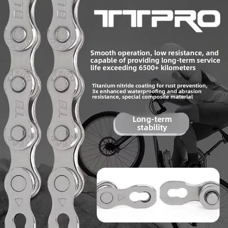 ZTTO 10 Speed Mountain Road Bike Chains 8 9 10 11 12S MTB 11speed Bicycle Chain 9S With Missing Link Magic Connecter